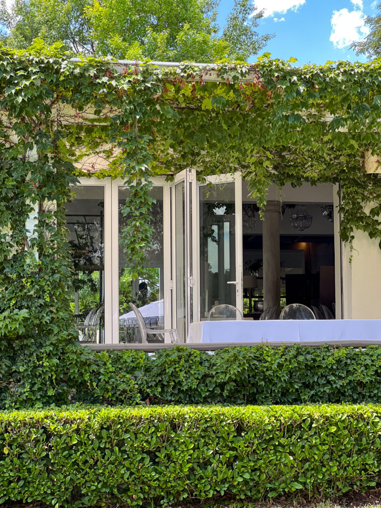 The wedding function hall from the outside at The Form White Light