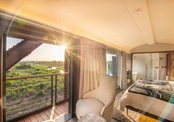 The bedroom on the train in Kruger