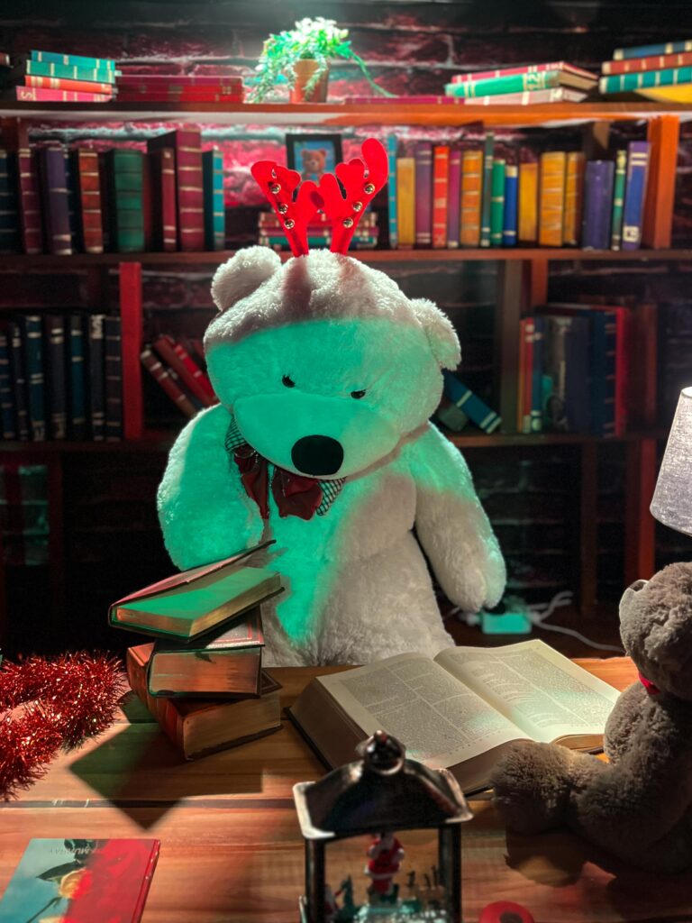 A bear display at the Christmas Village at Emperors palace in Johannesburg