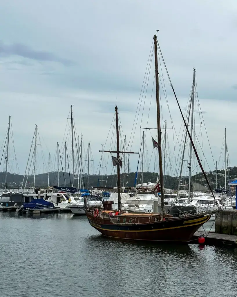 Knysna Waterfront,sailboats, South Africa