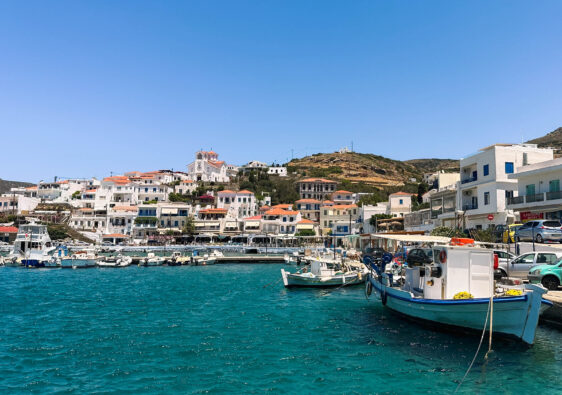 Batsi, boats, harbour, Andros greece