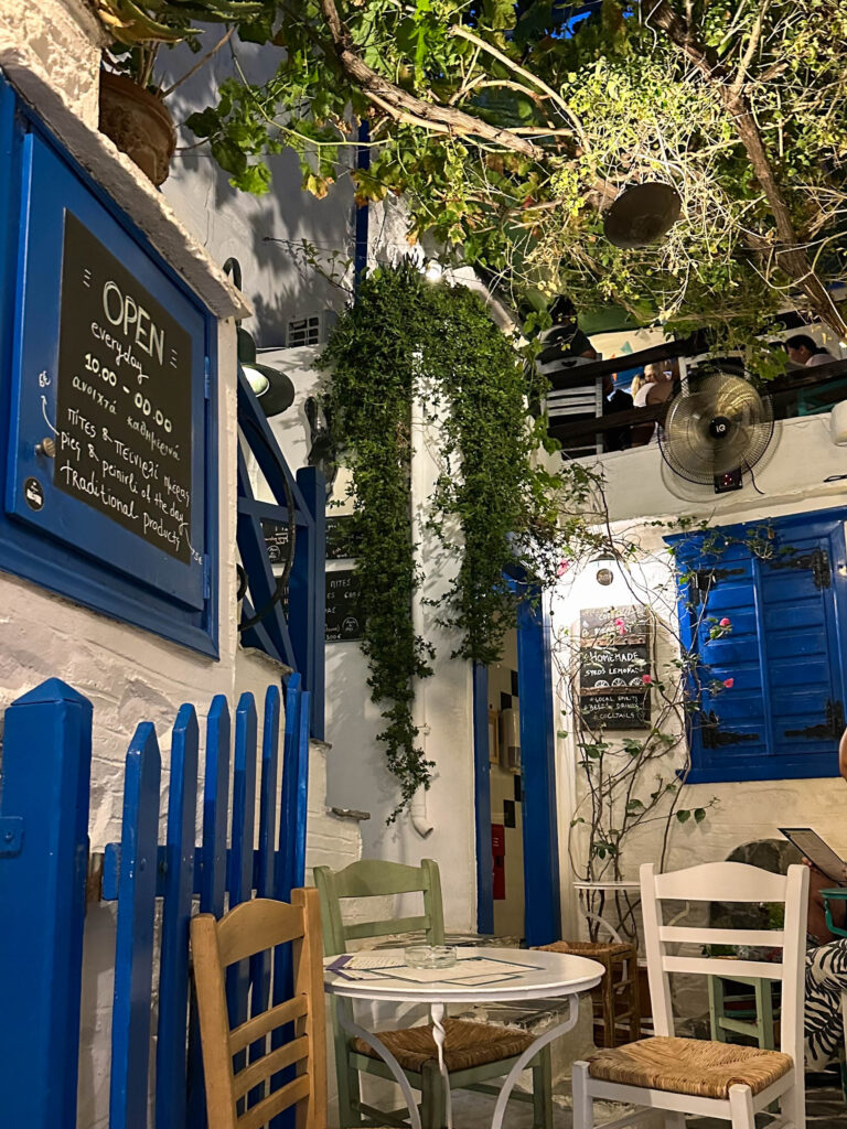 Ano Syros, Syros, Greece, restaurant