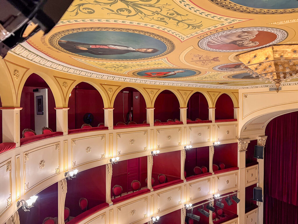 The interior of the Apollo Theater