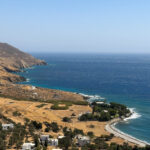 Tinos coastline in Greece. Blick auf die Küste in Tinos
