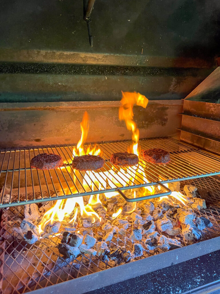 Some meat on a braai or grill in Johannesburg for Braai Day
