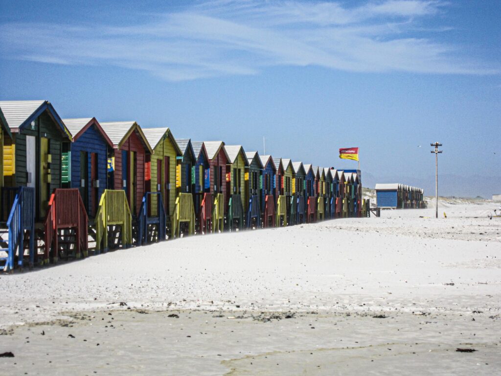 Muizenberg, South Africa, Südafrika, Strandkabinen