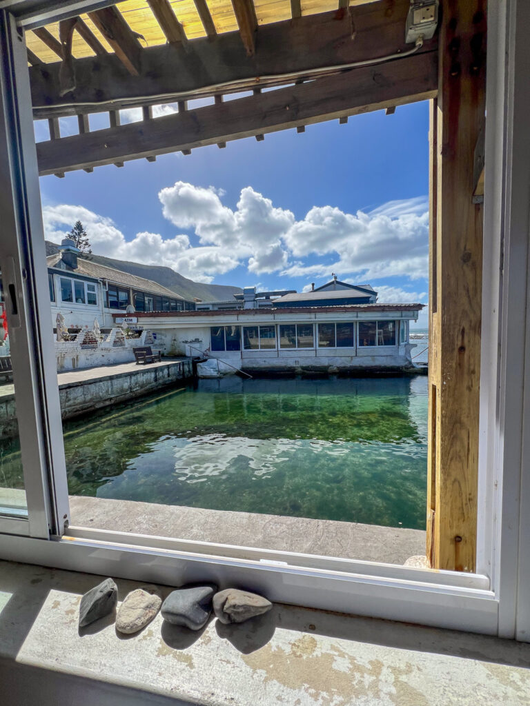 Views from the restaurant window at The Brass Bell