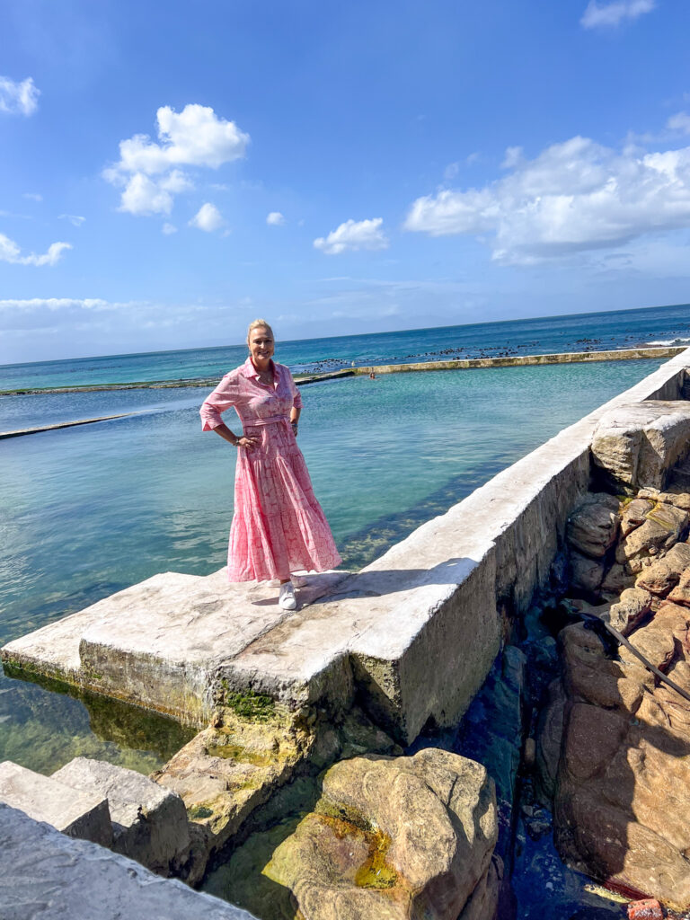 Bernie at the titdal pool in Kalk Bay from The Brass bell
