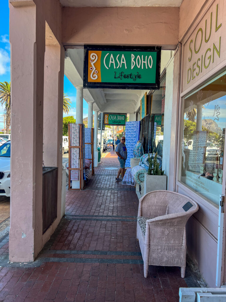 The location of Casa Boho in Kalk Bay. Kalkbaai in der False Bay
