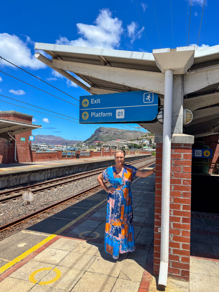 The platform of Kalk Bay Station