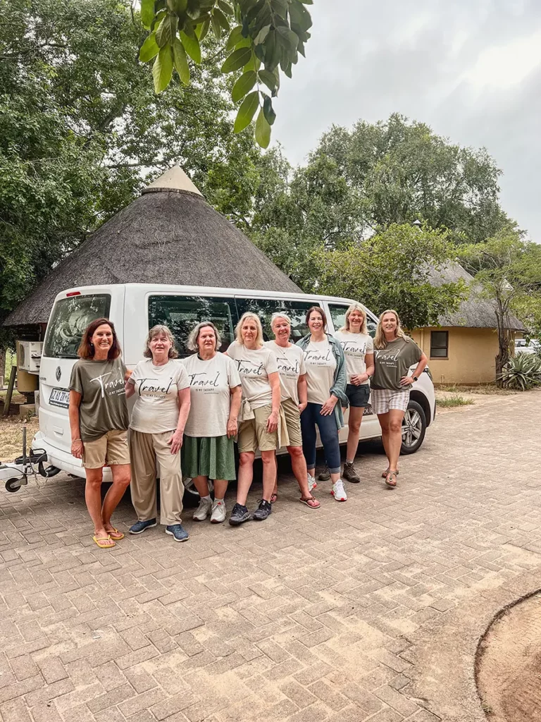 Small Group of Ladies on the Kruger & Cape Town trip on a morning walk in Kruger