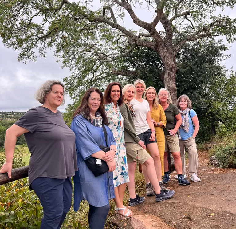 Small Group Ladies Tour to Kruger National Park sundowners at a special viewpoint near Satara Camp