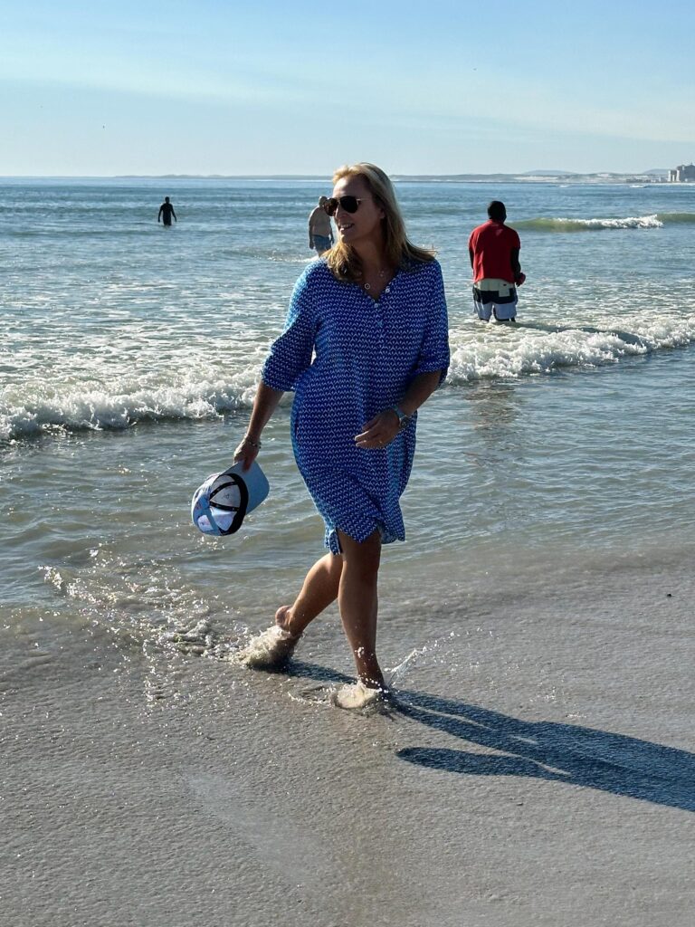 Melkbosstrand, woman on the beach,