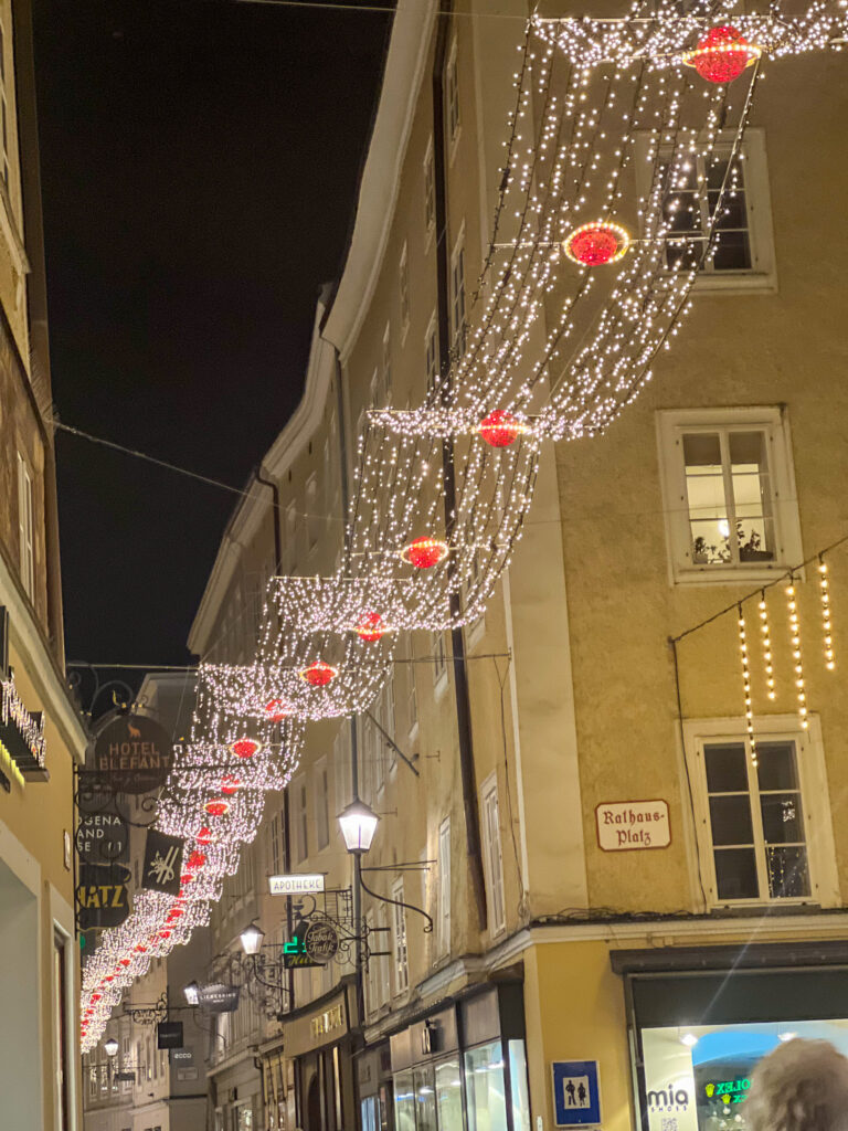 Street decorations in Salzburg
