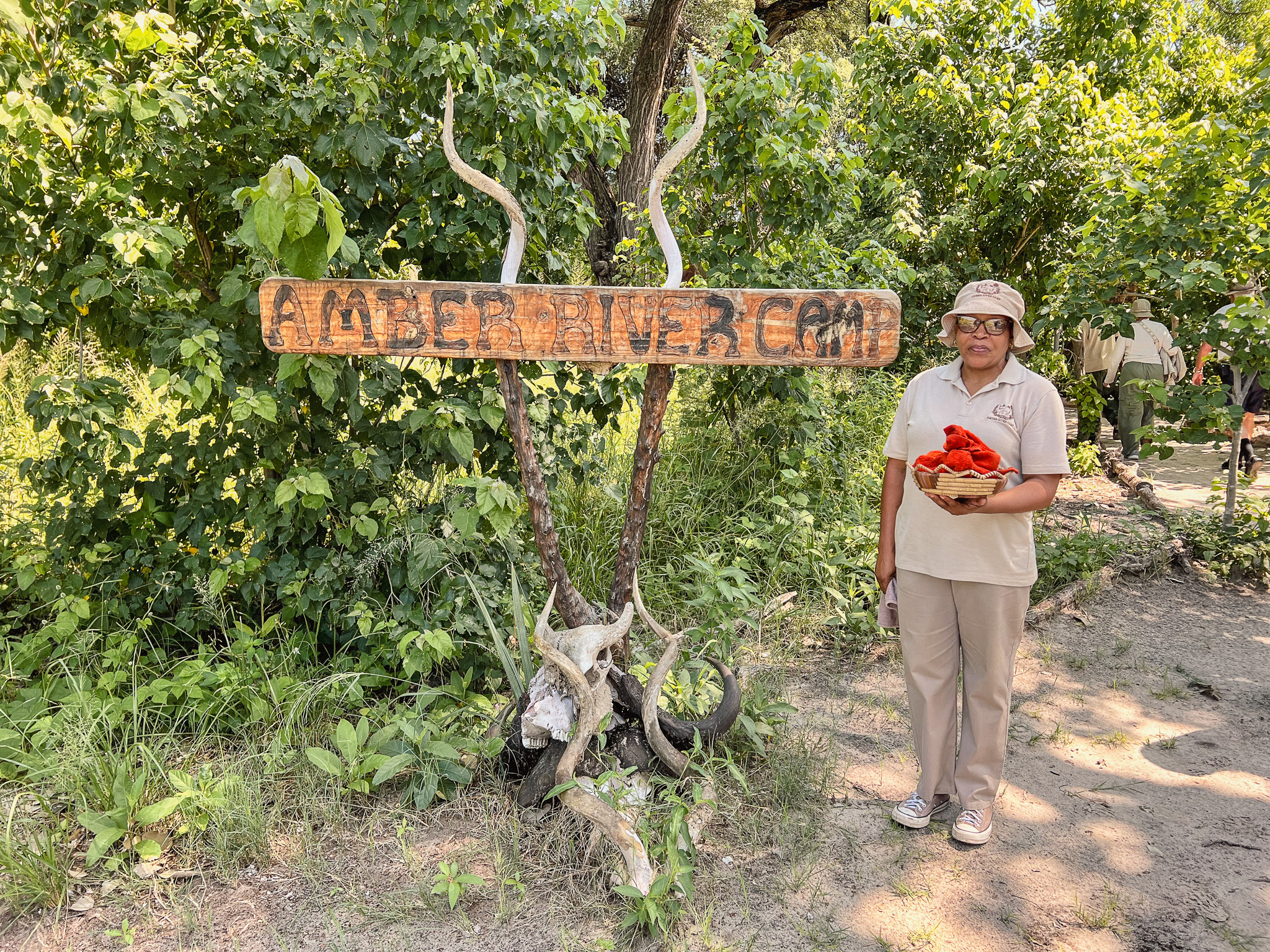 The arrival point of Amber Camp Okavango delta Botswana