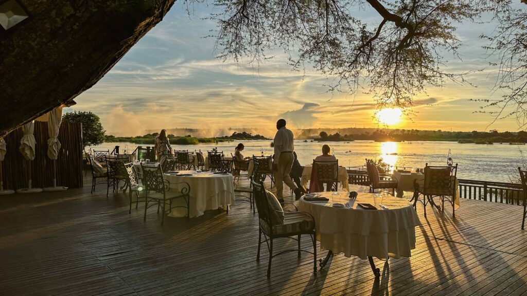 Kubu Restaurant, Royal Lvingstone, Luxushotel