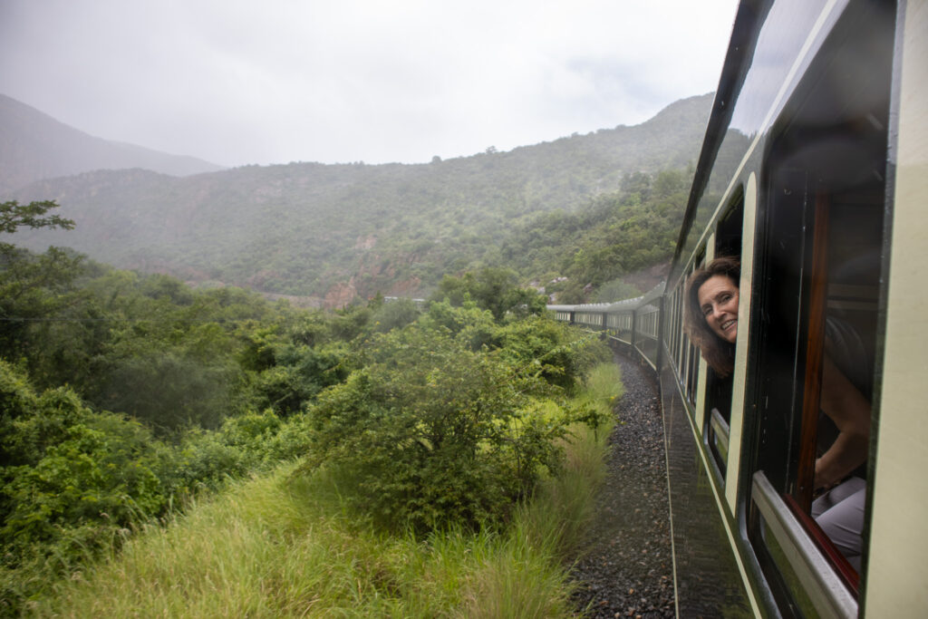 Rovos Rail during a journey to Victoria Falls