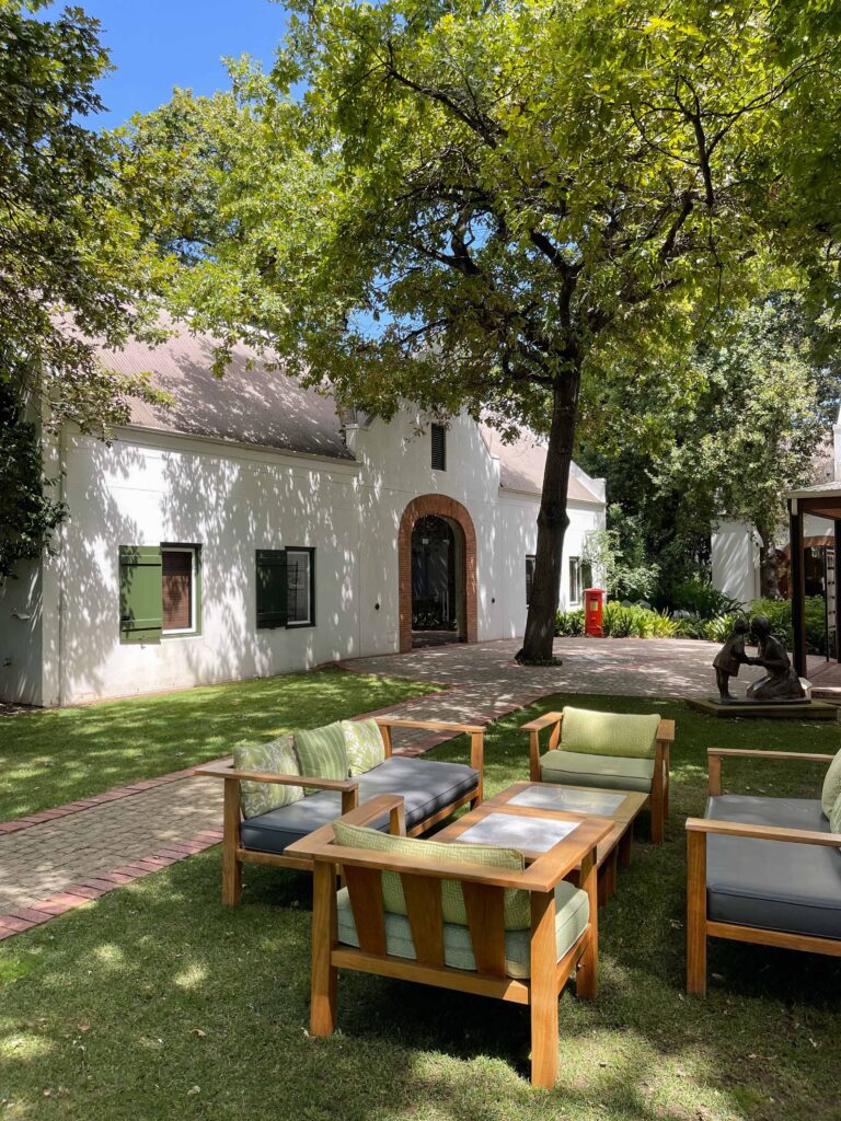 La Motte Franschhoek cosy seating area