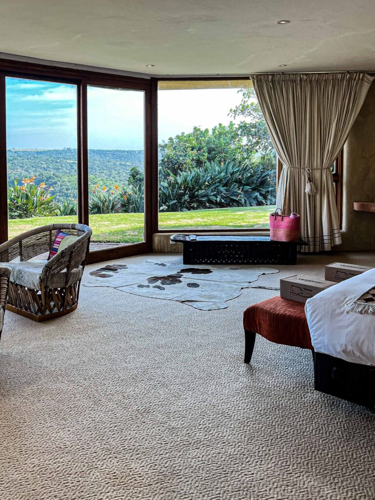 View from our bedroom in Sandcastle Villa South Africa